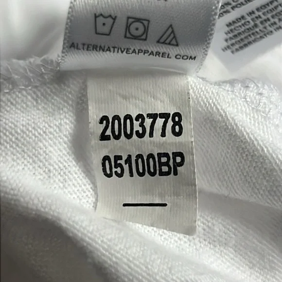 Alternative Apparel Unisex White Long Sleeve Go-To-Tee - white - Picture 7 of 7